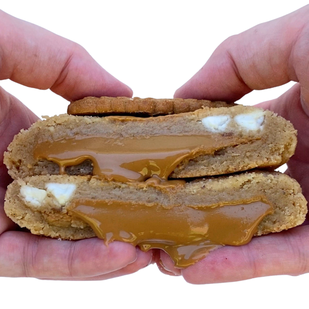 Cookie Butter Stuffed Banana Bread Cookie