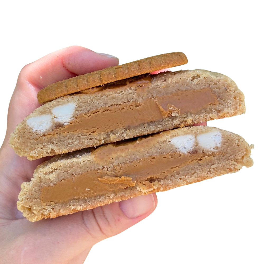 Cookie Butter Stuffed Banana Bread Cookie
